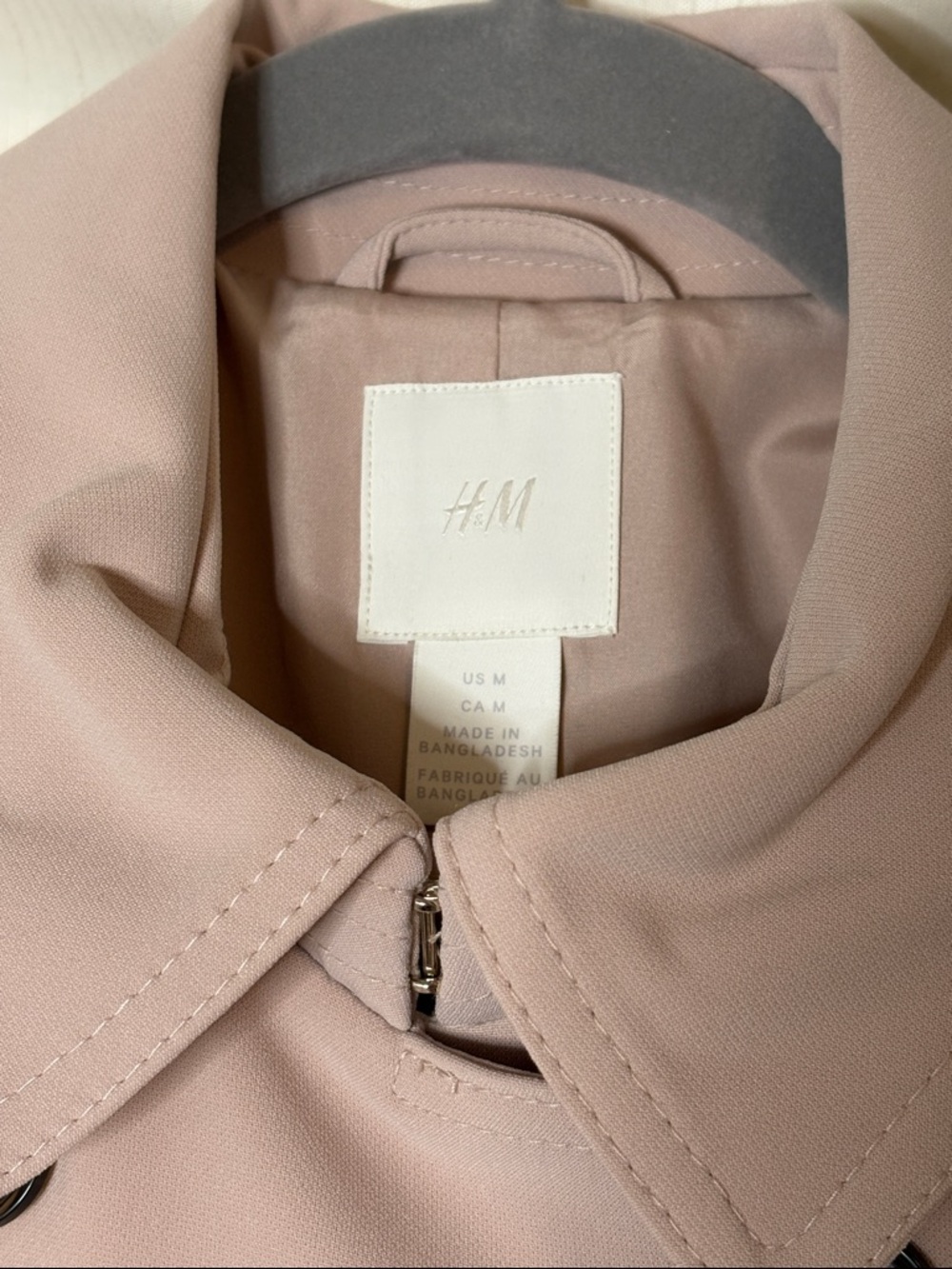 H&M Double-Breasted Trench Coat - Tan - Picture 3 of 10